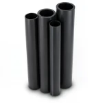 HDPE Pipes PE 63 Pressure 6 Bar Diameter 250 mm Thickness 14.2 mm Black