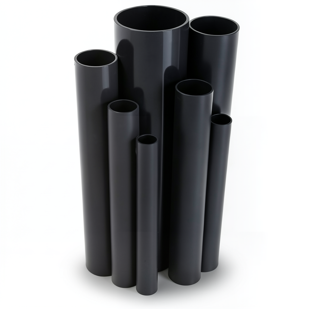 UPVC Pipes Nominal Pressure 13.8 Bar Size 6 inch Thickness 8.03 mm Black