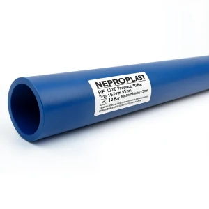 HDPE Pipes PE 100 Pressure 10 Bar Diameter 160 mm Thickness 9.5 mm Blue | NEPROPLAST