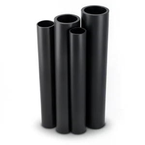 مواسير HDPE بولي ايثيلين عالي الكثافة PE 63 ضغط 6 بار قطر 355 مم سمك 20.1 مم لون أسود