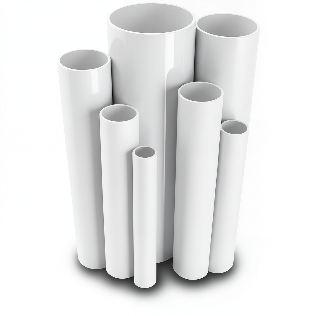 UPVC Pipes 6 Inch Size 9.91 mm Thickness 17.2 Bar Pressure White
