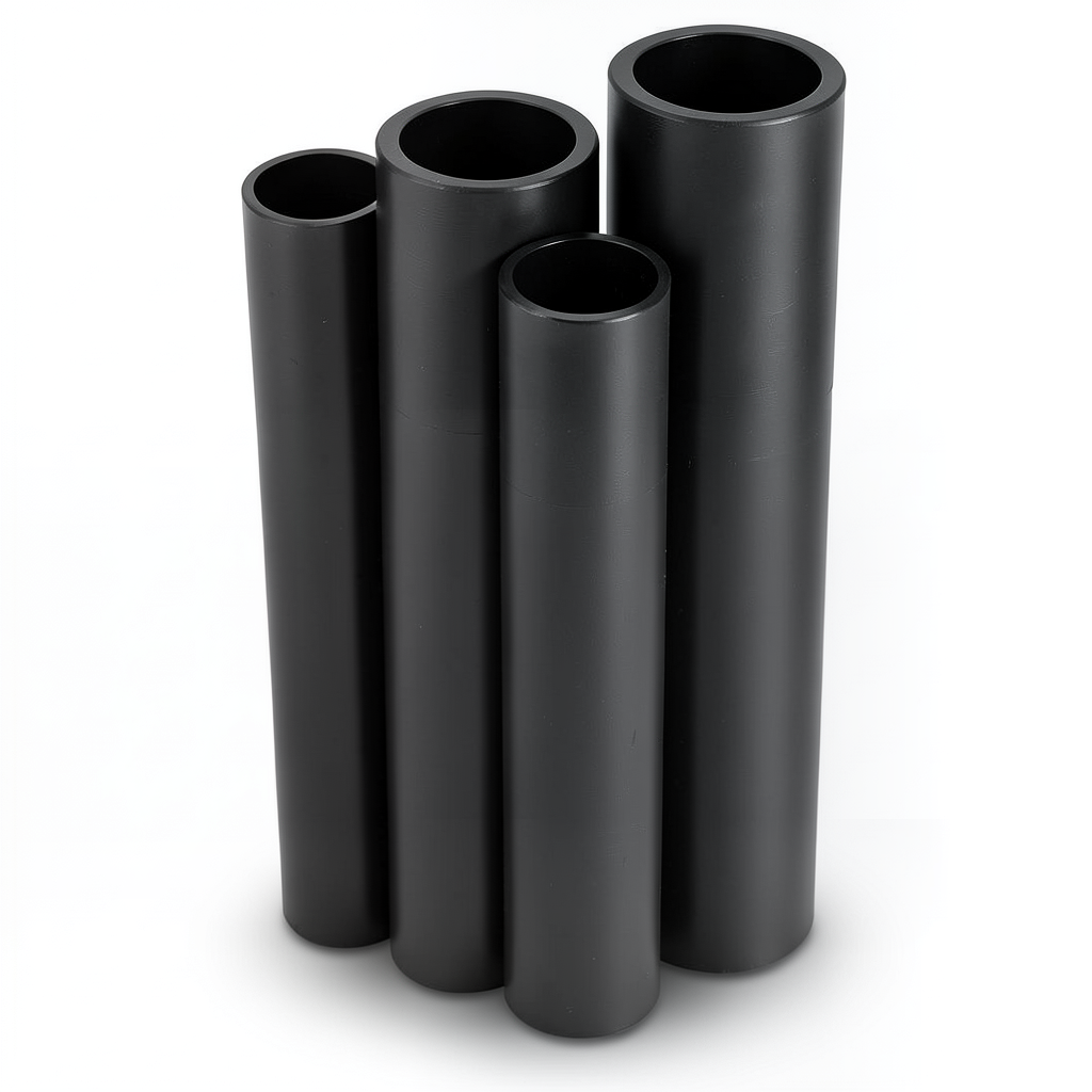 مواسير HDPE PE 63 ضغط 6 بار قطر 400 مم سمك 22.7 مم لون أسود
