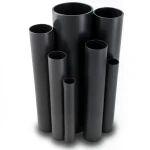 مواسير UPVC مقاس 8 إنش سمك 6.73 مم ضغط 8.6 بار لون اسود