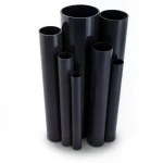 مواسير UPVC مقاس 6 إنش سمك 9.91 مم ضغط 17.2 بار لون اسود