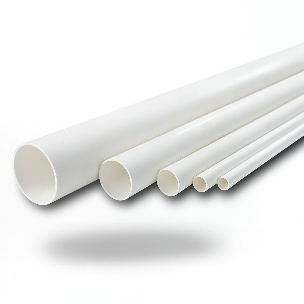 مواسير UPVC الوطني جدول 40 مقاس ½ إنش سمك 2.77 مم لون أبيض