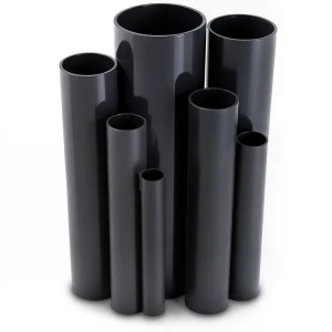 مواسير UPVC مقاس 8 إنش سمك 6.73 مم ضغط 8.6 بار لون اسود