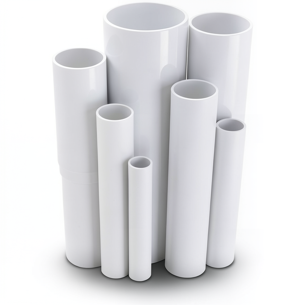 UPVC Pipes 11 Bar Nominal Pressure 8 inch Size 8.43 mm Thickness White