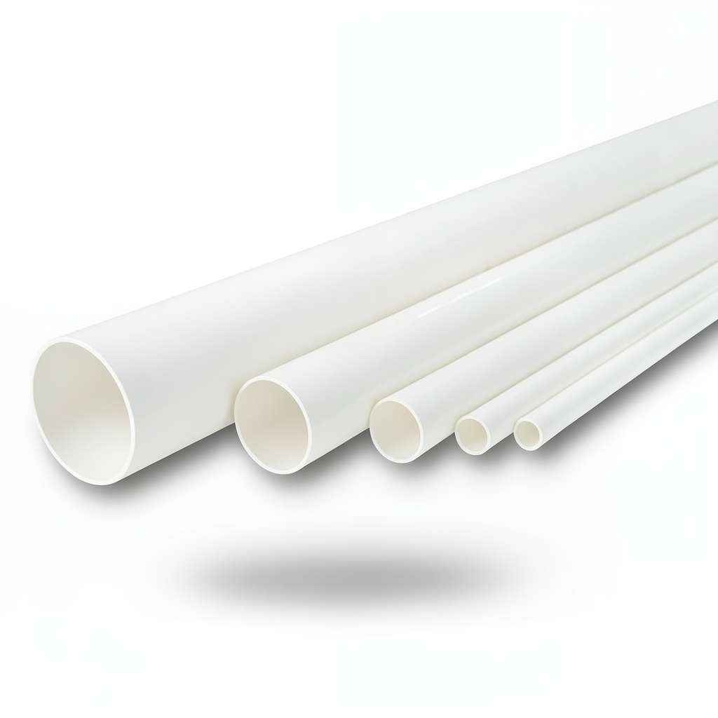 مواسير UPVC ¾ إنش جدول 40 سمك 2.87 مم لون أبيض