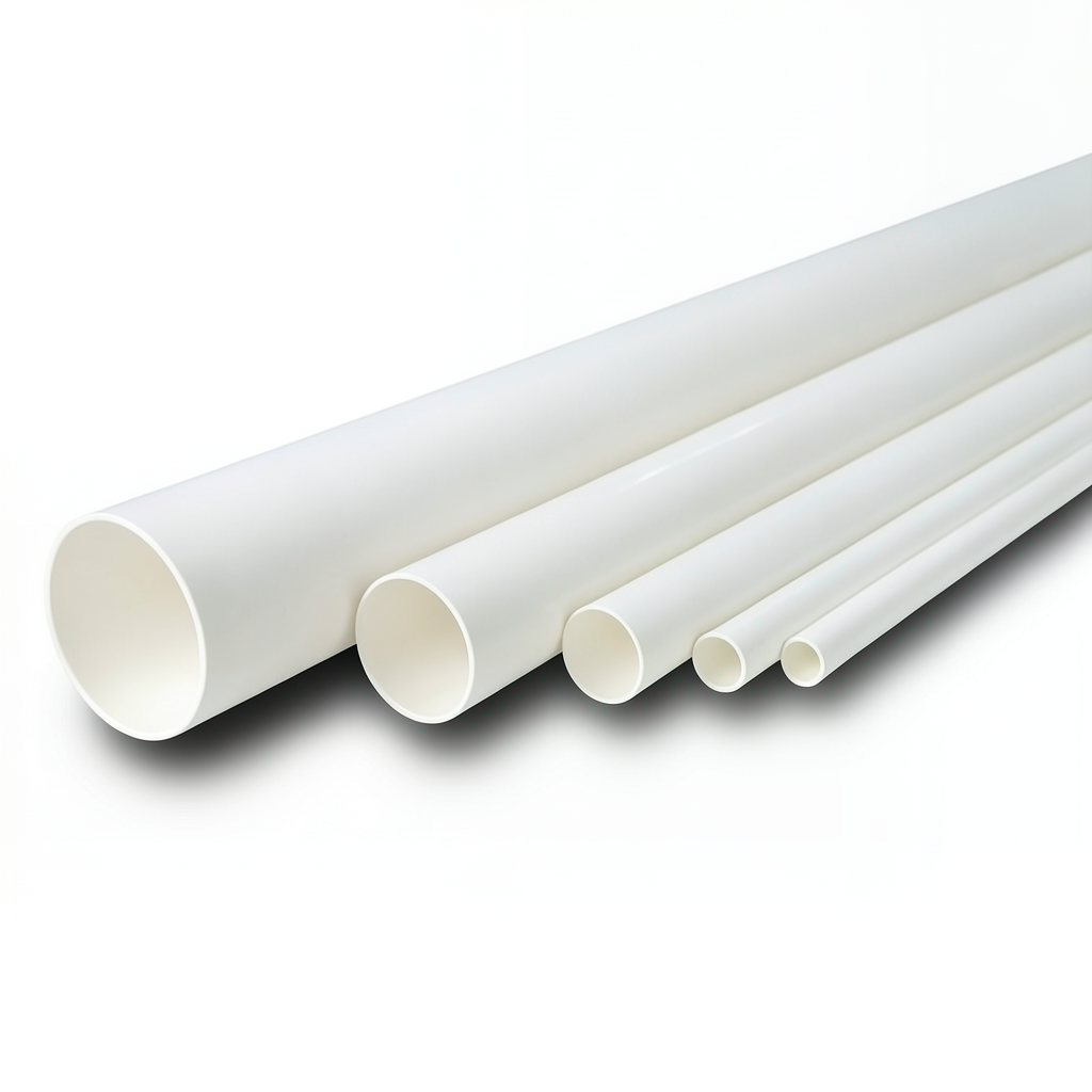 مواسير UPVC الوطني جدول 40 مقاس 1 إنش سمك 3.38 مم لون أبيض