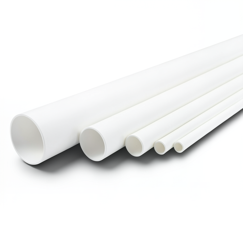 مواسير UPVC جدول 40 مقاس ¼ 1 إنش سمك 3.56 مم لون أبيض