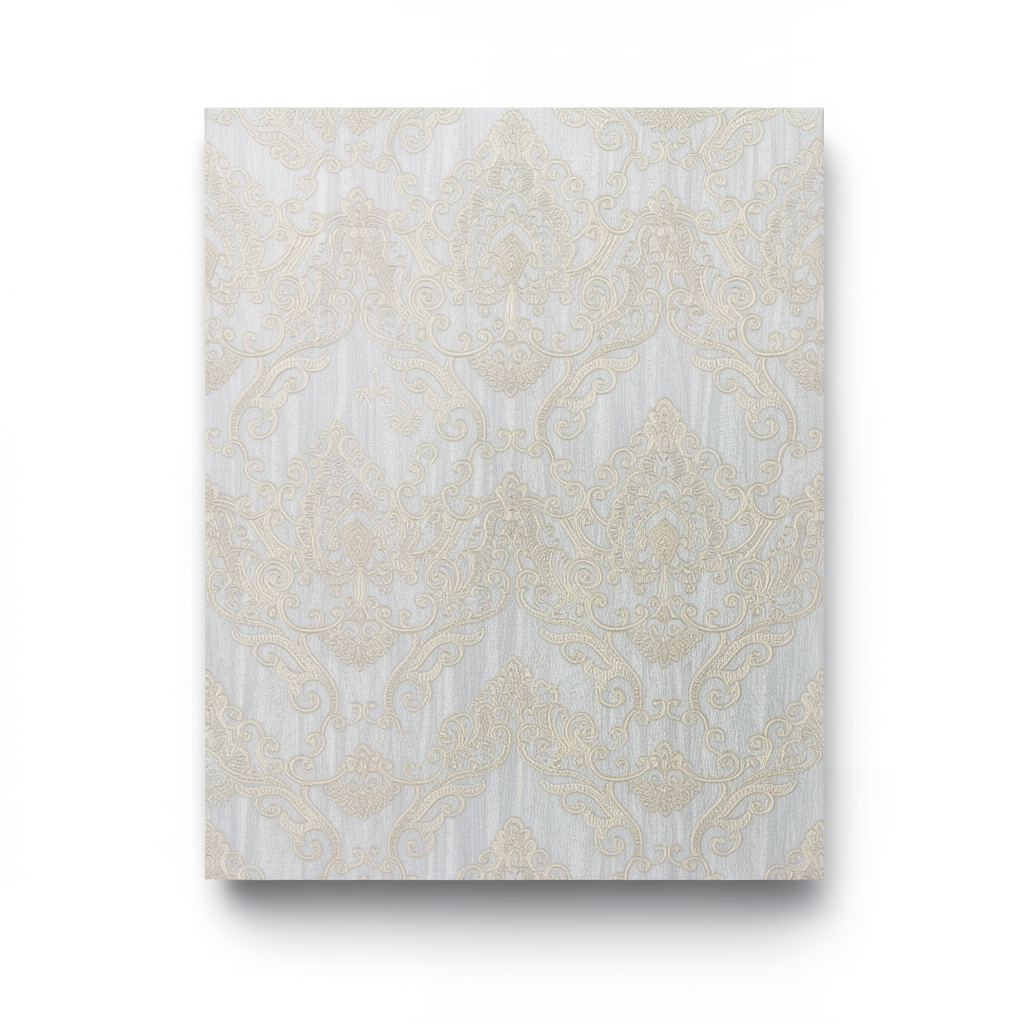 Italian Wall Covering 10m x 0.73m Light Gray with Beige