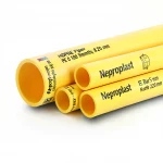 مواسير HDPE نيبروبلاست PE 100 ضغط 6 بار قطر خارجي 225 مم سمك 8.20  مم لون أصفر 