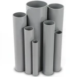 UPVC Pipes 8 Inch Thickness 12.90 mm Pressure 17.2 Bar Gray