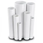 مواسير UPVC مقاس 8 إنش سمك 12.90 مم ضغط 17.2 بار لون أبيض