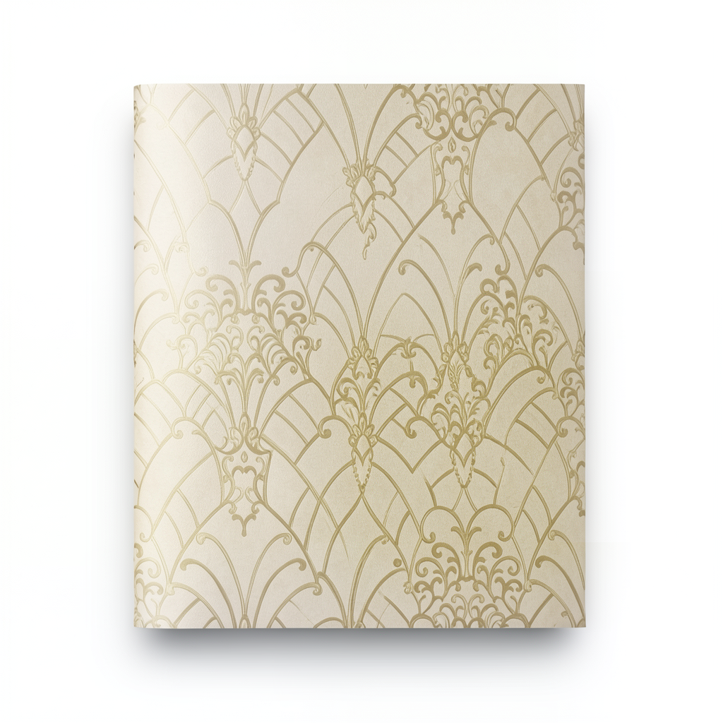 Italian Wallpaper 10m x 0.73m Beige, Model 26043