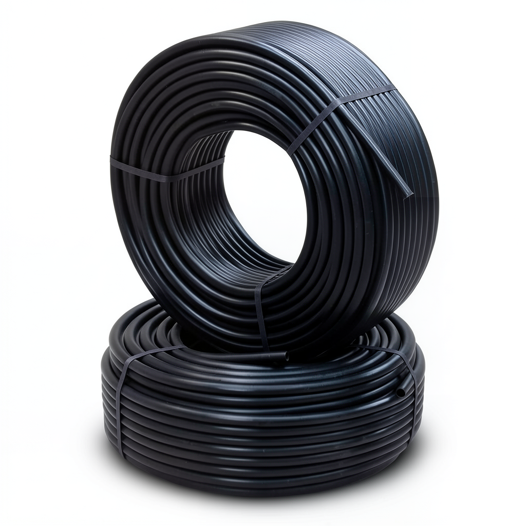 Al-Rajhi HDPE Pipes PE 63 Pressure 6 Bar Outside Diameter 125 mm Thickness 7.1 mm Black