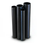أنابيب HDPE PE 100 ضغط 10 بار قطر خارجي 225 مم سمك 13.4 مم لون أسود | نيبروبلاست