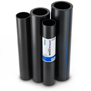 أنابيب HDPE PE 100 ضغط 10 بار قطر خارجي 200 مم سمك 11.9 مم لون اسود | نيبروبلاست