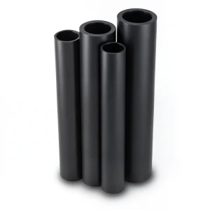 مواسير HDPE PE 63 ضغط 6 بار قطر خارجي 160 مم سمك 9.1 مم لون أسود