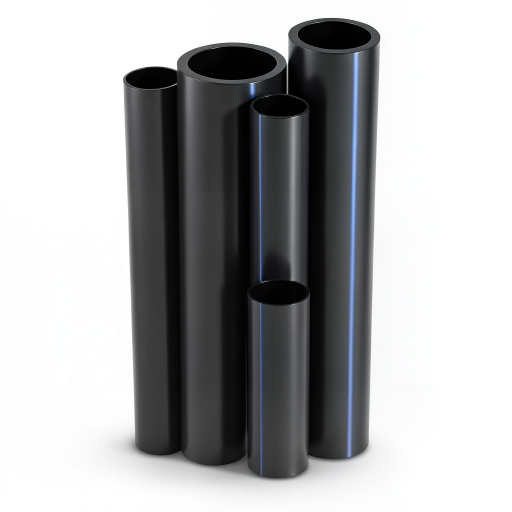 أنابيب HDPE PE 100 ضغط 10 بار قطر خارجي 225 مم سمك 13.4 مم لون أسود | نيبروبلاست