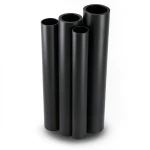 HDPE Pipes PE 63 Pressure 6 Bar Outside Diameter 180 mm Thickness 10.2 mm Black
