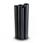 مواسير HDPE PE 63 ضغط 6 بار قطر خارجي 200 مم سمك 11.4 مم أسود