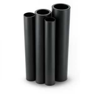 مواسير HDPE PE 63 ضغط 6 بار قطر 225 مم سمك 12.8 مم لون أسود