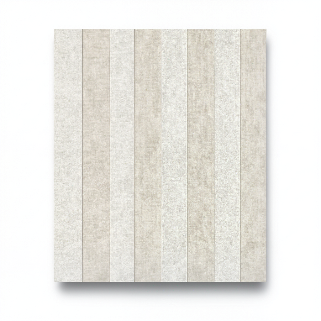 German Wall Covering Striped 10m x 0.73m, Beige Color
