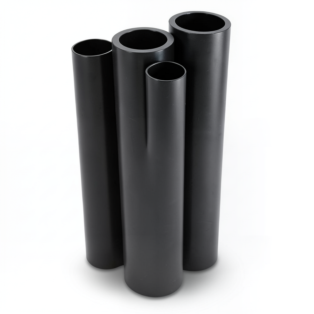 Al-Rajhi HDPE Pipes PE 63 Pressure 6 Bar OD 315 mm Thickness 17.9 mm Black
