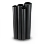 HDPE Pipes PE 63 Pressure 6 Bar Diameter 355 mm Thickness 20.1 mm Black