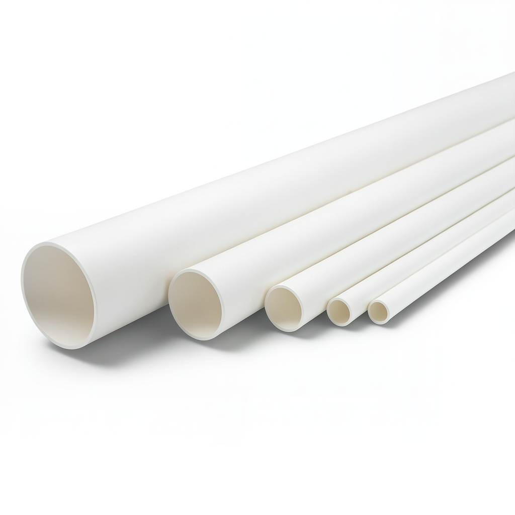 UPVC Pipes National Kham Schedule 40 Size 5 Inch Thickness 6.22 mm White Colour