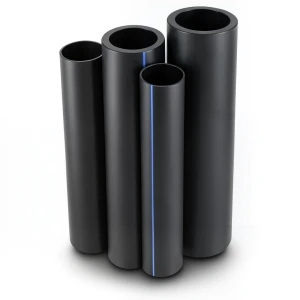Al-Rajhi HDPE Pipes PE 63 Pressure 6 Bar Diameter 450 mm Thickness 25.5 mm Black