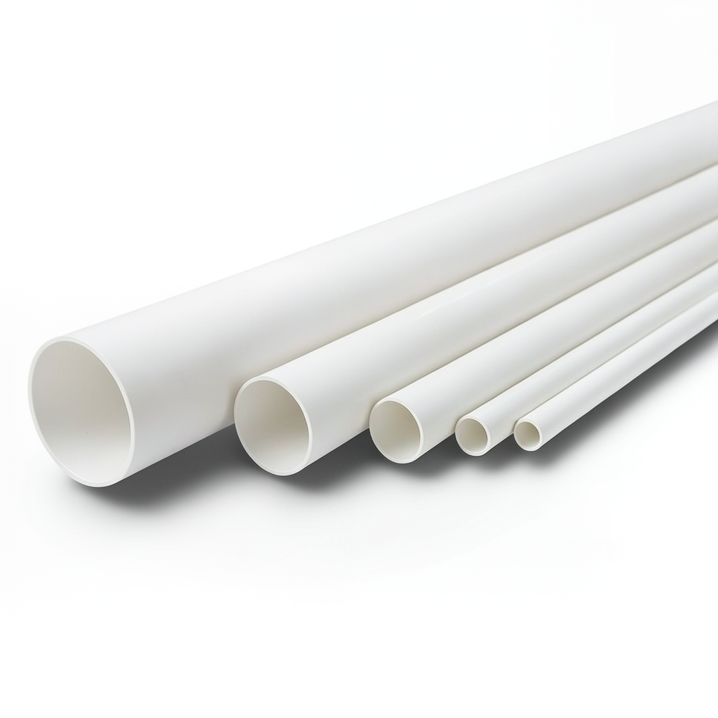 مواسير UPVC ضغط 6.9 بار مقاس 4 إنش سمك 2.8 مم لون أبيض