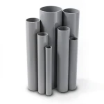 مواسير UPVC مقاس 6 إنش ضغط 13.8 بار سمك 8.03 مم لون رمادي