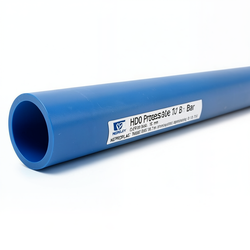 أنابيب HDPE PE 100 ضغط 10 بار قطر خارجي 315 مم سمك 18.7 مم لون أزرق | نيبروبلاست