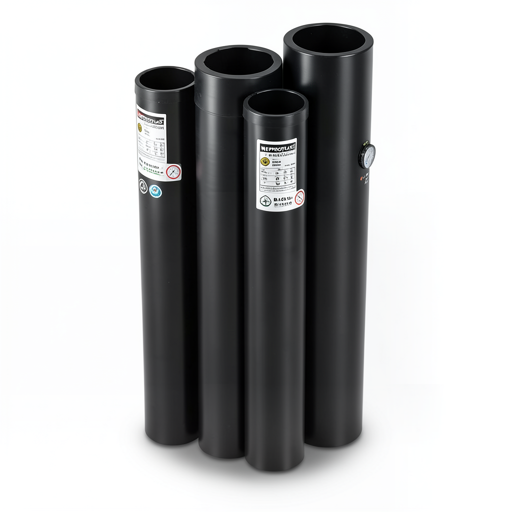 HDPE Pipes PE 100 Pressure 10 Bar Outside Diameter 280 mm Thickness 16.6 mm Black | NEPROPLAST