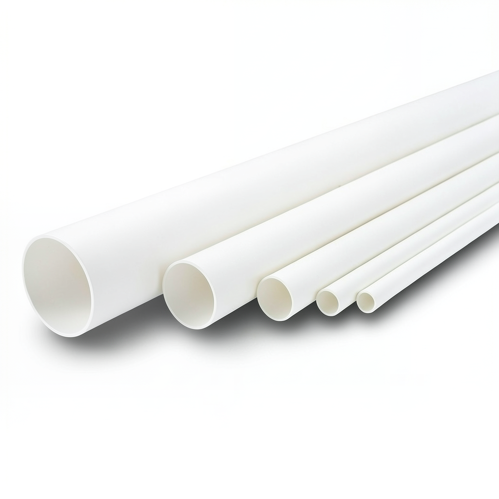 مواسير UPVC ضغط اسمي 8.6 بار مقاس 2 إنش سمك 1.85 مم لون أبيض
