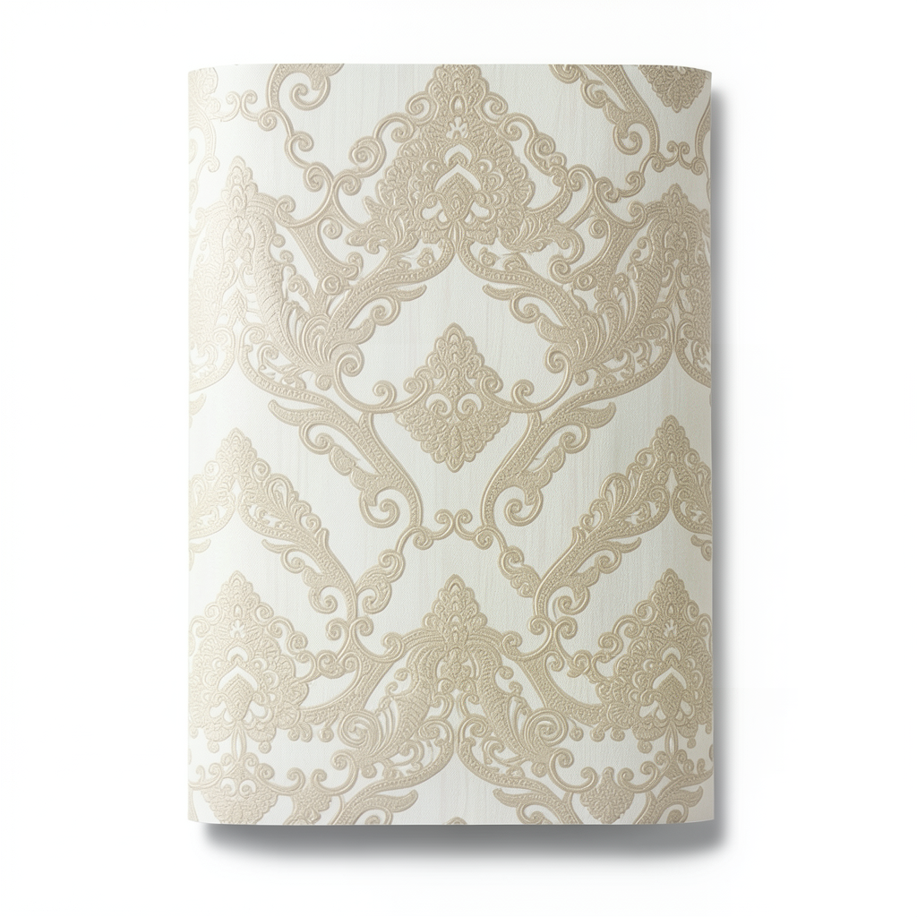 Italian Wallpaper Light Beige 10m x 0.73m, Model 26017