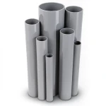 مواسير UPVC ضغط اسمي 17.2 بار مقاس 6 إنش سمك 9.91 مم لون رمادي