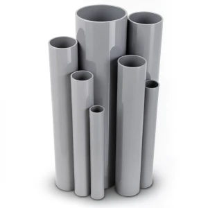 مواسير UPVC ضغط اسمي 17.2 بار مقاس 6 إنش سمك 9.91 مم لون رمادي