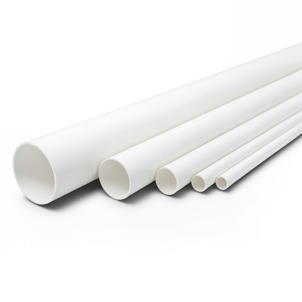 مواسير UPVC ضغط 8.6 بار مقاس 4 إنش سمك 3.51 مم لون أبيض