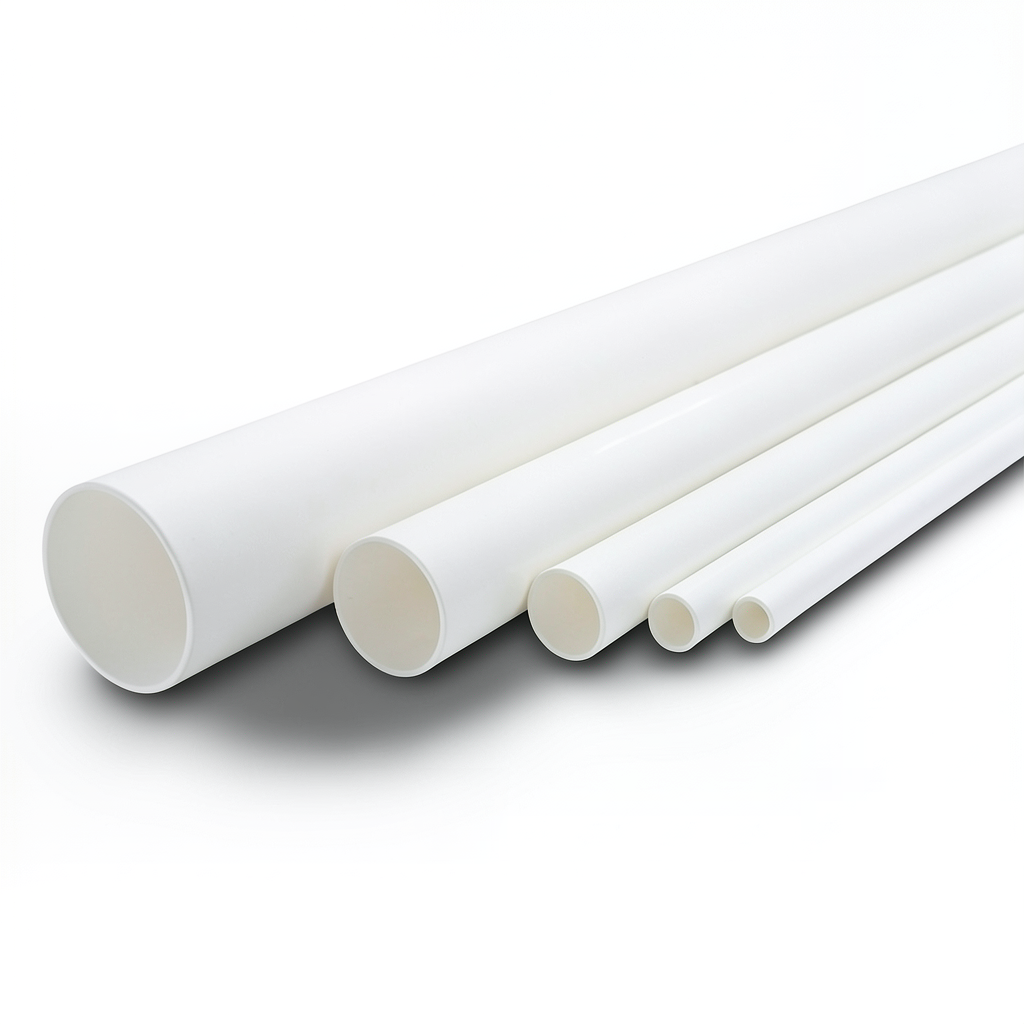 UPVC Pipes Nominal Pressure 8.6 Bar Size 6 Inch Thickness 5.18 mm White