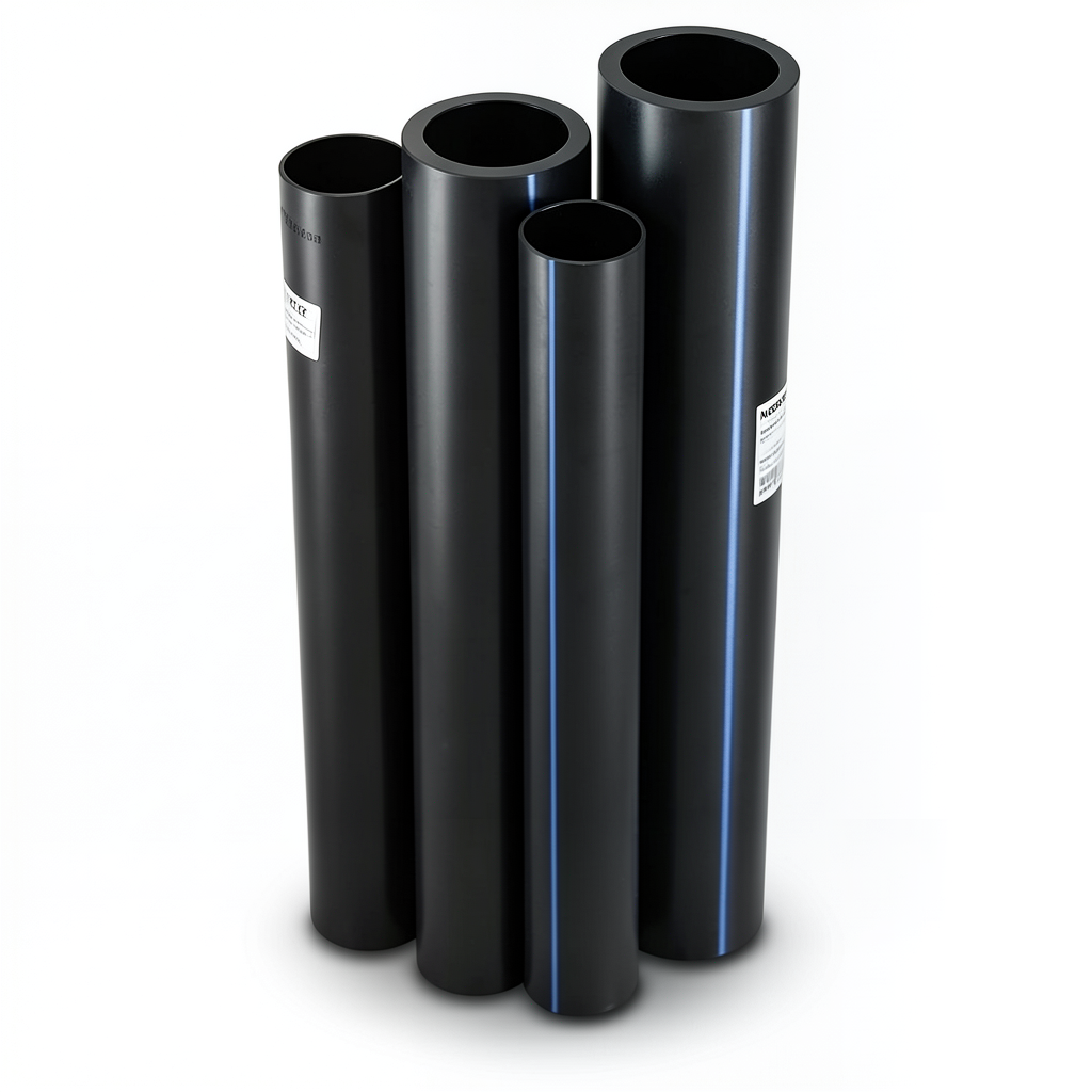 HDPE Pipes PE 100 Pressure 10 Bar Outside Diameter 450 mm Thickness 26.7 mm Black | NEPROPLAST