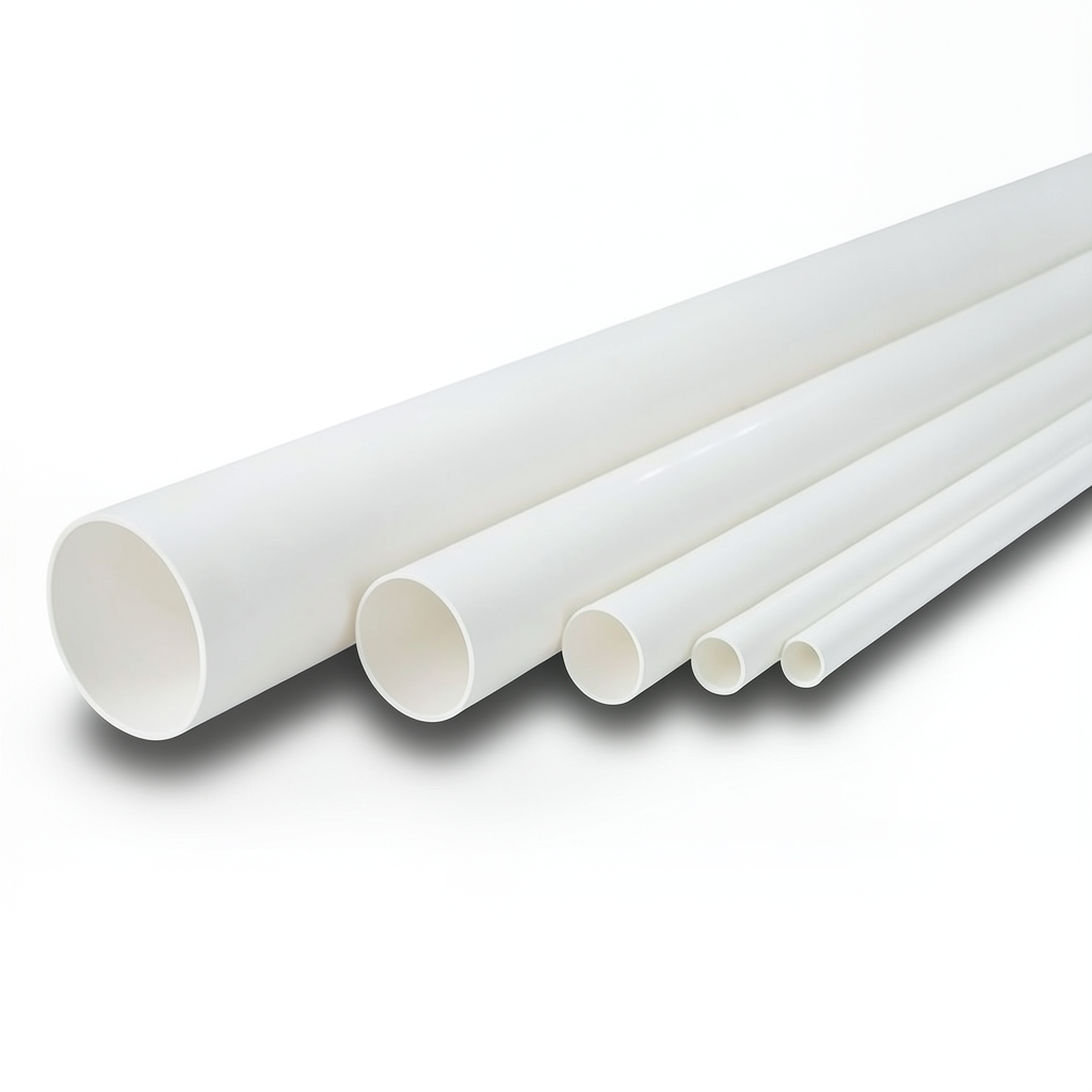 UPVC Pipes Nominal Pressure 8.6 Bar Size 8 Inch Thickness 6.73 mm White