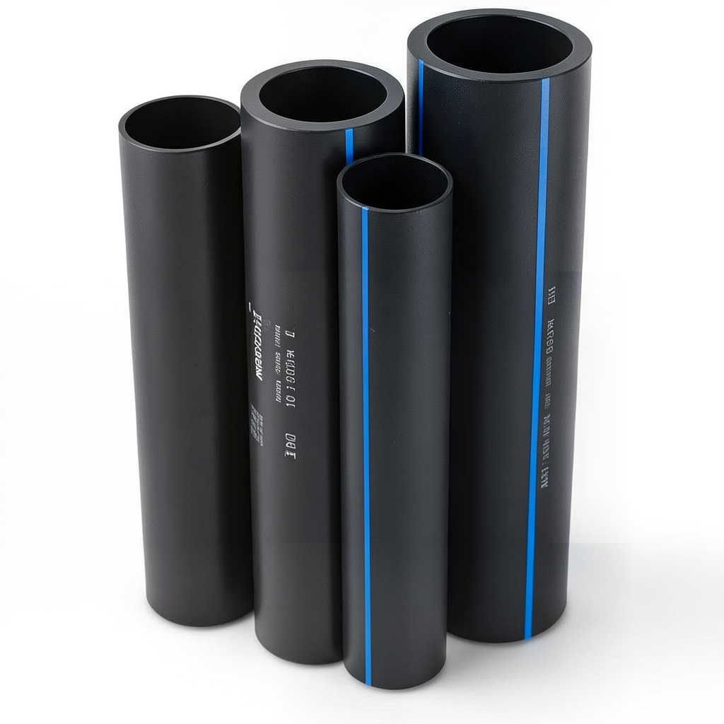 أنابيب HDPE PE 100 ضغط 10 بار قطر خارجي 280 مم سمك 16.6 مم لون اسود | نيبروبلاست