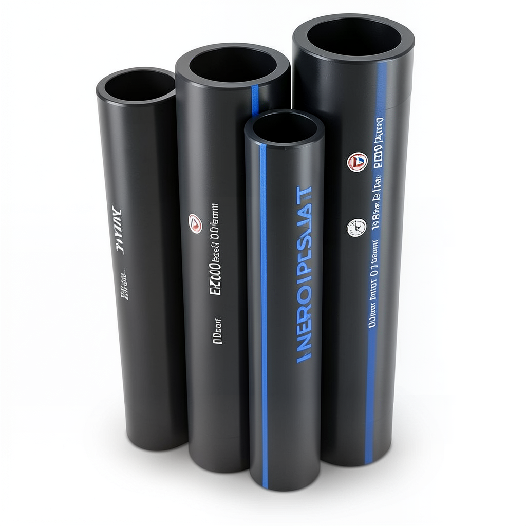 HDPE Pipes PE 100 Pressure 10 Bar Outside Diameter 500 mm Thickness 29.7 mm Black | NEPROPLAST