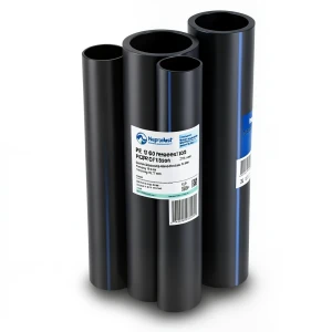 أنابيب HDPE نيبروبلاست PE 100 ضغط 10 بار قطر خارجي 315 مم سمك 18.7 مم لون أسود | نيبروبلاست