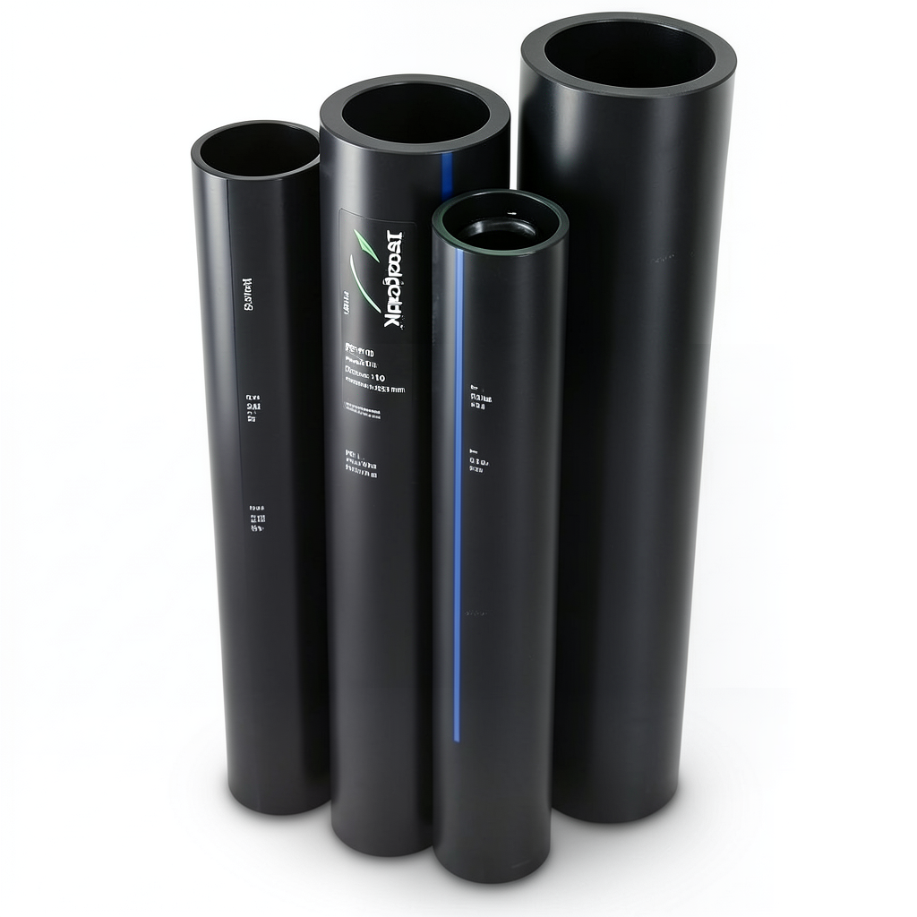 أنابيب HDPE نيبروبلاست PE 100 ضغط 10 بار قطر خارجي 355 مم سمك 21.1 مم لون اسود | نيبروبلاست