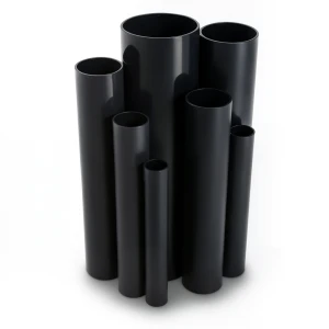مواسير UPVC ضغط 6.9 بار مقاس 8 إنش سمك 5.33 مم لون اسود