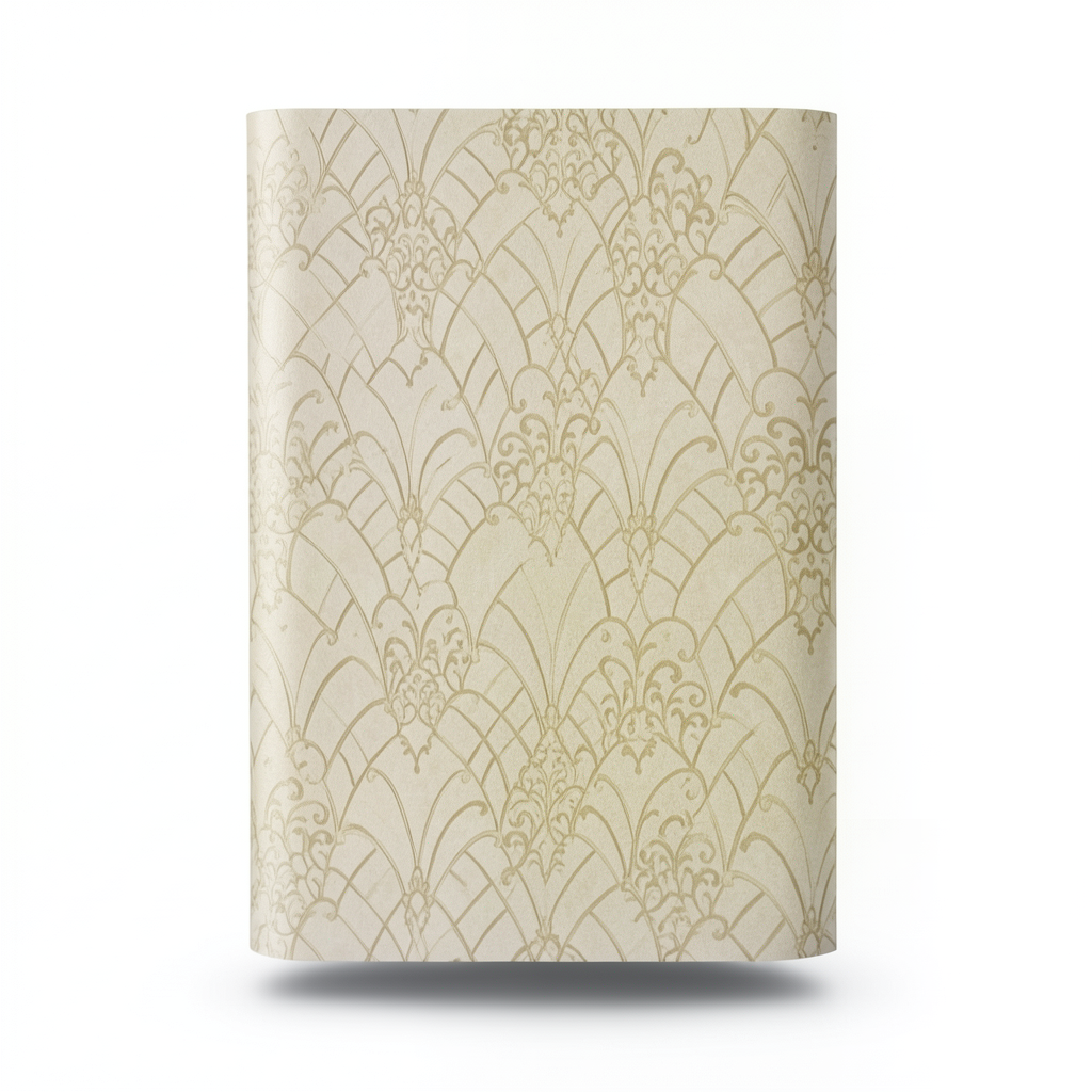 Italian Wallpaper 10m x 0.73m Beige, Model 26043